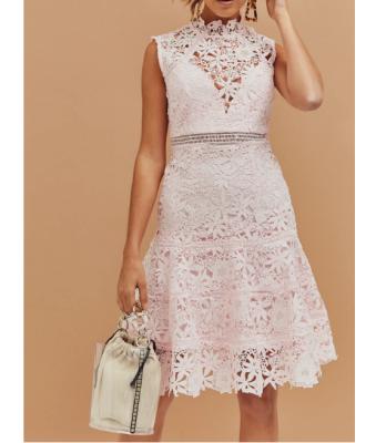 China Breathable See Through Cotton Lace Trim Sweetheart Sheath Casual Dresses Casual Dresses for sale