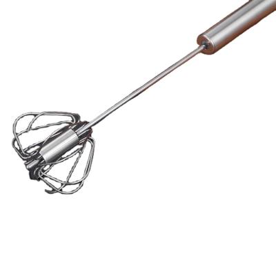 China Stainless Steel Hand Egg Beater Viable Wire Cake Instrument Portable Egg Beater for sale