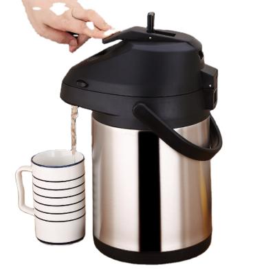 China PORTABLE 4.0L Air Pressure Thermos Stainless Steel Vacuum Water Pump Pot for sale