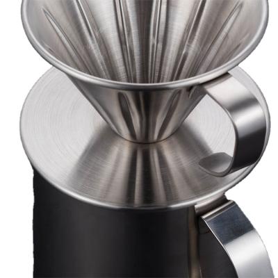 China Durable Stainless Steel Coffee Filter Stainless Steel Spill Over Coffee Spout Coffee Spout With Stand for sale