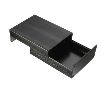 China Electronic Machinery PCB Instrument Box Project Enclosure Aluminum Cooling Case Shell Protect Box Extruded Aluminum PCB Enclosures for sale