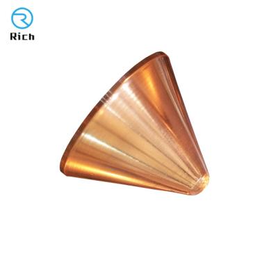 China Antique Spinning Custom Lampshade Deep Draw Cone Shape Metal Lamp Rotating Parts for sale