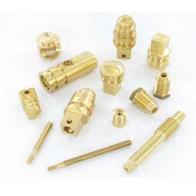 China Small Brass CNC Machined CNC Machined Parts Small Brass CNC Turned Parts Lathe Turning Machining Brass Parts for sale