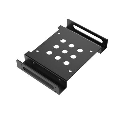 China Fits Any PC Tower Case Aluminum Alloy Rack Mount Fit 3.5 Inch To 5.25 Inch, 2.5 SSD Adapter Bracket Hard Drive Rack 3.5 inch HDD for sale