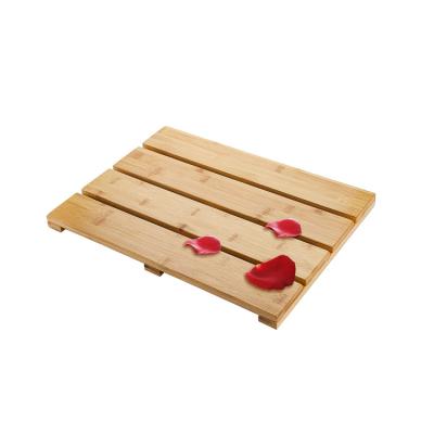 China Hot Selling Bath Shower Mat Teak Wood Luxury Spa Solid Indoor / Outdoor Viable Inside Or On The Bathroom Bath Mat for sale