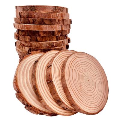 China Best Selling Unfinished Nautical Piece Of Pine Round Wood Slices Christmas Wood Ornaments for sale