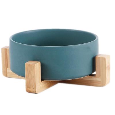 China Custom Pet Bowl Freestanding Stocked Flat Dog Bowl Skid Non Conductive Pet Food for sale