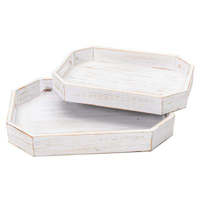 China Eco-friendly Storage Organizer Rack Wholesale Wooden Tableware Hotel Restaurant Tray Decoration Tray Wood Serving Tray for sale