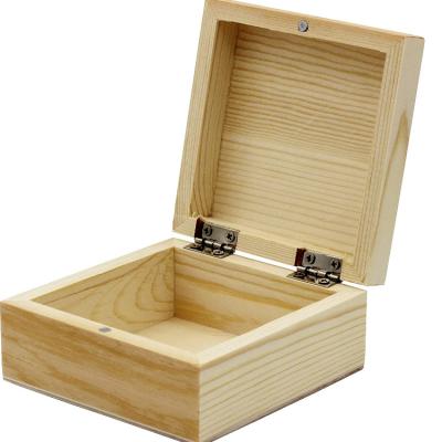 China Eco-Friendly Storage Organizer Best Selling Multifunction Custom Color Unfinished Soild Wood Small Wooden Box for sale