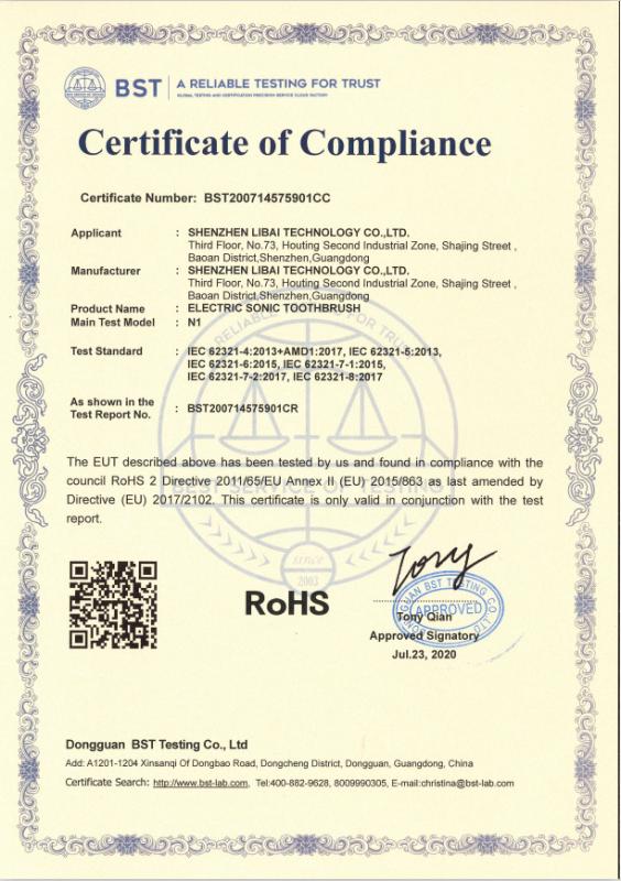 RoHS - Zhejiang Fenggong Technology Co., Ltd.