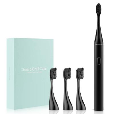 China Cordless Sonic Electric Toothbrush All-Metal Body Metal Body OEM Gift Packaging Rechargeable Ultrasonic Travel Electric Toothbrush for sale