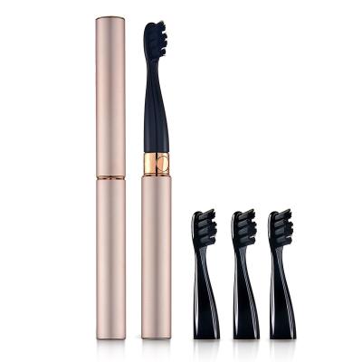 China Rechargeable Lipstick Shape Sonic Toothbrush Dental Electric Toothbrush Metal Slim Body Electronic Toothbrushes For Ladies for sale