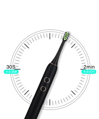 China Rechargeable Portable IPX7 Rating Waterproof Ultrasonic Electric Toothbrush For Adults for sale