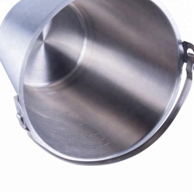 China Sustainable 10l 12l Stainless Steel Bucket Ice Bucket With Handle for sale