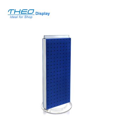 China Modern Plastic Pegboard 2-Sided Counter Display Spinner Rack for sale