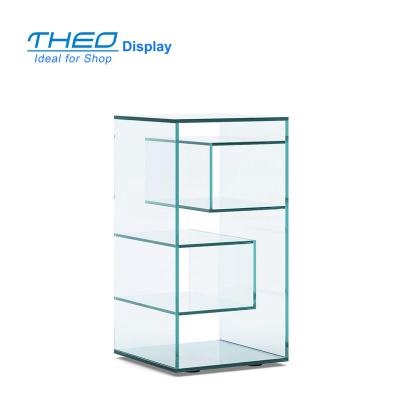 China Modern Freestanding Glass Showcase Display Stand Unit for sale