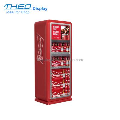 China Modern Supermarket Metal Merchandiser Display Rack / Beverage Retail Display / Beer Rack for sale