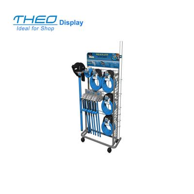 China Modern free standing tools display rack / display stand for hardware for sale