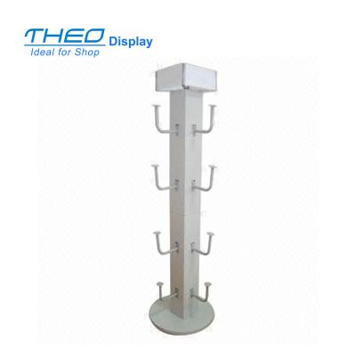 China Customsized Modern Metal Hat And Helmet Display Stand Hanging Rack for sale