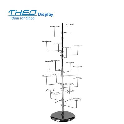 China Stainless Steel Cap And Modern Free Standing Helmet Display Stand And Fixture for sale