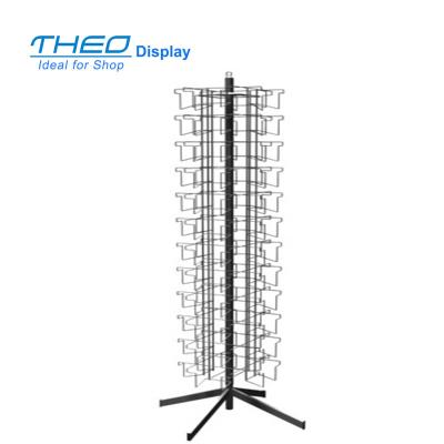 China Modern Free Rotating 12 Tier Card Wire Display Spinner Rack for sale