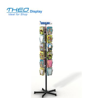 China Modern Top Free Standing Postcard Display Stands For Wholesales for sale