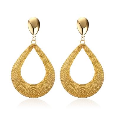 China Indian Gold Drop Earrings Latest Fashion Earrings Big Beautiful Trendy Drop Earrings for sale