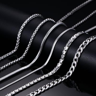 China CLASSIC Chain Necklace 20inch For Women Men 316l Stainless Steel Link Chain for sale