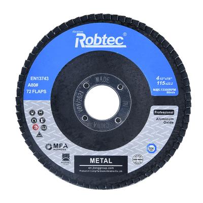 China Factory wholesale professional quality Abrasive flap disc 115X22.2/ 4-1/2