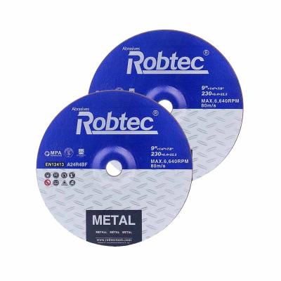 China 230x6.4x22.2T27Professional Custom Durable Resin Grinding Wheel Abrasive Grinder Cutting Discs for metals for sale