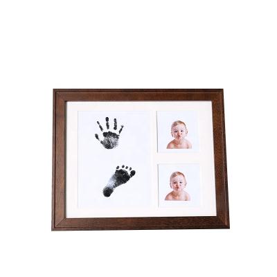 China 12 month old simple modern hand view baby photo foot print for baby handprint kit for sale