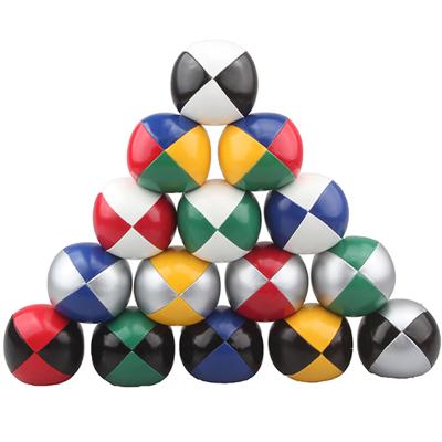 China High Quality Eco-friendly Spandex Micro Plastic Leather Soft Comfortable PU Bean Juggling Ball for sale