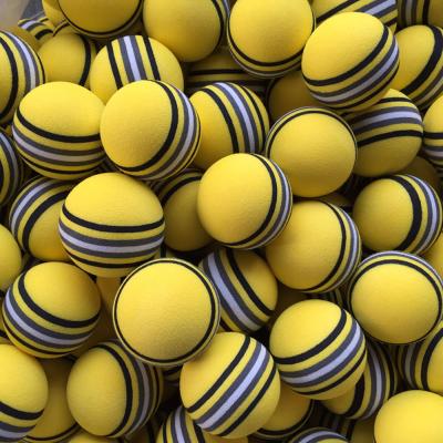 China EVA Custom Contrast Stripes Golf Balls Plus 75% Elasticity Golf Practice Premium Outdoor Ball for sale