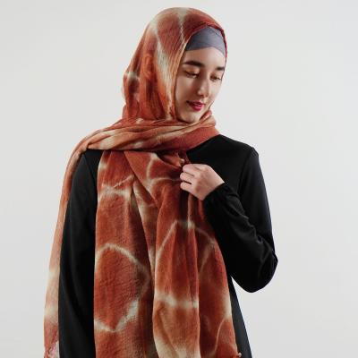 China Woolen Muslim Solid Printed Women Fashion Comfortable Warm Woolen Hijabs Long Ethnic Scarves Elegant Warm And Soft Shawls for sale