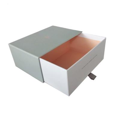 China Supplier Recyclable Customize Personalized Small Craft Paper Cardboard Sliding Drawer Packing Box For Gift Present for sale