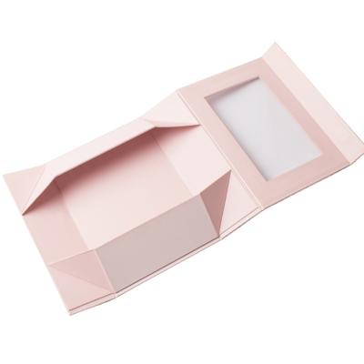 China High Quality Custom Biodegradable PVC Folding Plastic Window Corrugated Lid Storage Packaging Clear Folding Box for sale