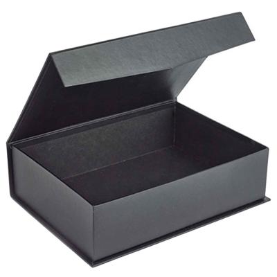 China Recyclable Foldable Custom Black Cardboard Matt Paper Folding Gift Luxury Storage Packaging Magnetic Paper Box for sale