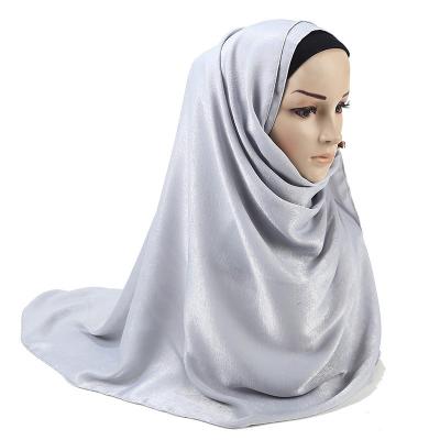 China DropShipping Full Length Women Scarf High Quality Silk Satin Hijabs Muslim Hijab Shawl for sale