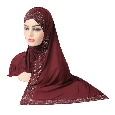 China High Quality Satin Muslim Hijab Silk Hat Malaysia Hijab Scarf Work Hijabs Silk Work HIjabs Scarf for sale