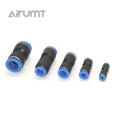 China Hotels Straight Pneumatic Parts Push To Connect Tube Connector Air Duct Fitting By China Manufacturer for sale