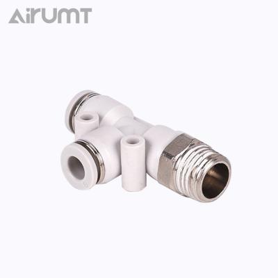 China Hotels Tee Type Air Hose Pneumatic Quick Connectors Pneumatic Parts for sale