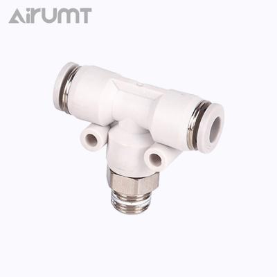 China Pb Type Hotels Male Pneumatic Tee Thread Quick Connector for sale