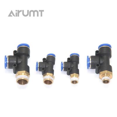 China Hotels Pneumatic Parts Plastic Pneumatic Fittings Easy To Install Hose Quick Connector With Cheap Price for sale