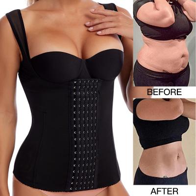 China Breathable Women Waist Trainer Body Shaper Pump Control Slimming Underwear Tummy Girdle Waist Corset Shapewear Jumpsuit Full Vest Fajas for sale