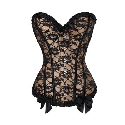 China Dropshipping Breathable Plus Size Steampunk Women Goth Top Steel Bone Rhinestone Corset Cosplay Bustier for sale