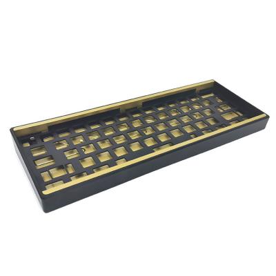 China Electronic Custom Multicolor Anodizing Aluminum Alice Tkl Keyboard Case Plate Cnc Machining Mechanical Cnc Keyboard for sale