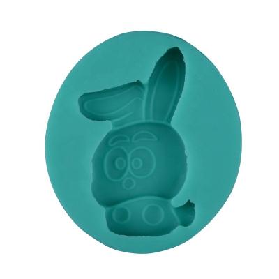 China Sustainable Rabbit 3D Design Silicon Cake Heat Resistant Non-Toxic Mold For Kids for sale