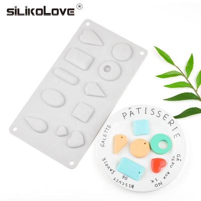 China New Small Viable Aromatherapy Wax Silicone Molds DIY Aroma Silicon Mold Drop Heart Gem Silica Gel Mold For Handmade for sale