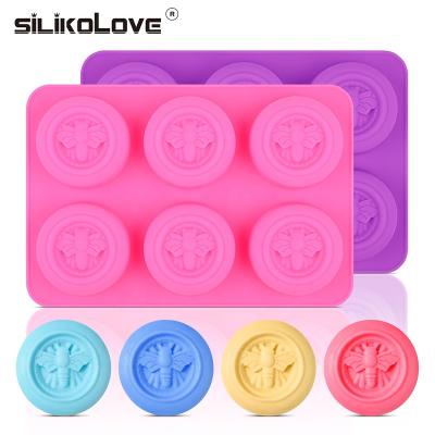 China DIY Viable Animal Bee Round Shaped 3D Exquisite Handcraft Soap Chocolate Mold For Hand Maker for sale