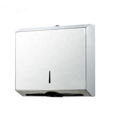 China Modern Factory Wholesale Various Color Stainless Steel Silver Wall Mounted Paper Towel Dispenser for sale